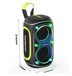 Портативна Bluetooth-колонка Hopestar Party 210 mini Чорний - мініатюра 2