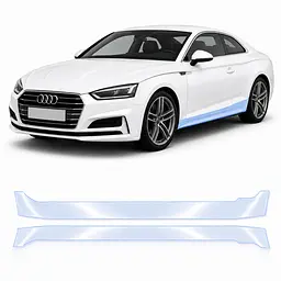 Антигравійна захисна бронеплівка за лекалами для Audi A5 F5 2016-2019 - нижня зона кузова