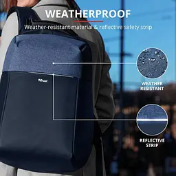 Рюкзак для ноутбука Trust Nox Anti-theft 16" BLUE (23307_TRUST) - мініатюра 7