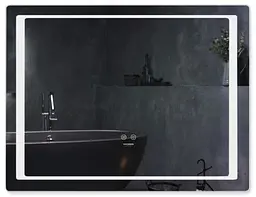 Дзеркало Kroner KRM Spiegel HR2 - 9070 з LED-підсвічуванням та антизапітнінням (CV030034) - мініатюра 1