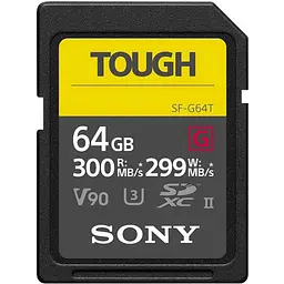 Карта пам'яті Sony SDXC Tough G 64GB UHS-II U3 V90 R300/W299Mb/s (SF64TG) [100453]