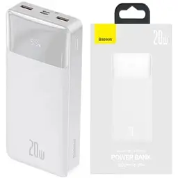 Зовнішній акумулятор Baseus Bipow 20000mAh (PPBD20K) білий - мініатюра 3