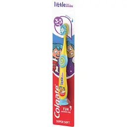 Дитяча зубна щітка Colgate Little Kids Smiles жовта - мініатюра 2