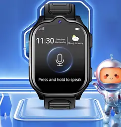 Дитячий смарт годинник Lemfo D26 з GPS трекером, 4G дзвінками, Wi-Fi, AI голосовим помічником та HD відеозв’язком, baby smart watch До 5 днів роботи Синій - мініатюра 13