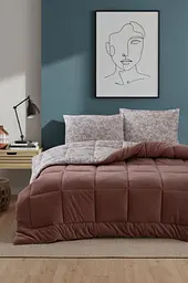 Постільна білизна Moss Kupon Pudra з покривалом 195х215 см Moss Home pbe0051876