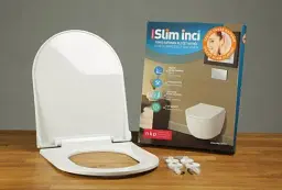 Сидіння для унітазу з мікроліфтом  NKP Slim INCI 0338 Soft Close+Quick Release з термопласту