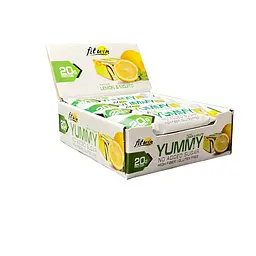 Батончик YUMMY Bar 36% no added sugar, 12*55 грам Лимон - мохіто FitWin vit0001247