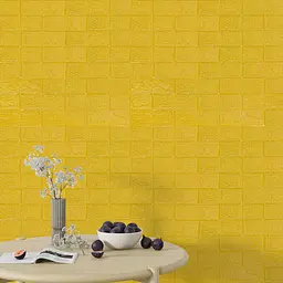 3D панель Sticker Wall самоклеюча 700х770х3мм цегла Жовта 010-3 SW-00001894 - мініатюра 5