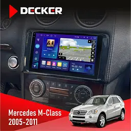 Штатна магнітола Mercedes-Benz ML-Class (W164) 2005-2011 Decker D9-005 4x64, DSP, 360, 4G, 2k Decker (НФ-00003714)