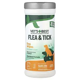 Салфетки для собак Vet's Best Flea Tick Wipes от блох и клещей 50 шт vb10459