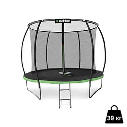 Батут Outtec Premium 8ft (252см) чорно-зелений з внутрішньою сіткою