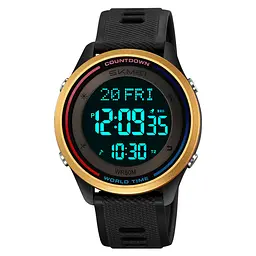 Чоловічий наручний годинник 2348BKGD Black-Gold Skmei acs0029989 - мініатюра 2