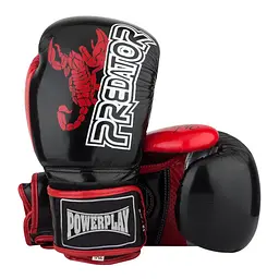 Рукавиці боксерські Power Play PP 3007 Carbon, Black - 12 унцій
