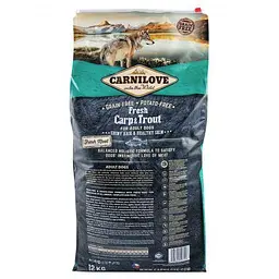 Сухий корм Carnilove Fresh Carp & Trout для дорослих собак всіх порід, риба, 12 кг - мініатюра 4