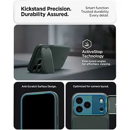 Чохол Spigen Optik Armor для iPhone 17 Pro Max Abyss Green (ACS09901) - мініатюра 16