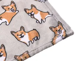 Плед Ardesto Flannel 200х160 см коргі сірий (ART0109PB) - мініатюра 3