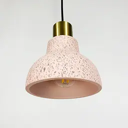 Підвіс Terrazzo Toco із рожевим бетонним плафоном в стилі Ар-деко Line.F MJ 167/1 RED - мініатюра 2