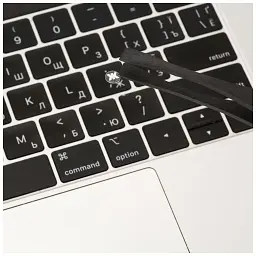 Наклейка на клавіатуру XoKo мікро-наклейка прозора 47 keys UA/rus white (XK-MCR-47) - мініатюра 2