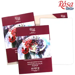 Папка для акварелі Натюрморт А3 (29,7х42см) 200г/м2 10л Дрібне зерно ROSA Studio - мініатюра 4