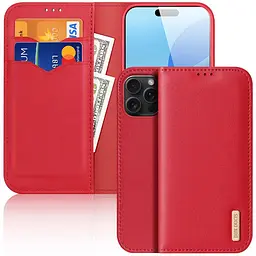 Чохол-книжка Dux Ducis Hivo для Apple iPhone 17 Pro Max (6.9) Red - мініатюра 2