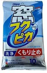 Серветки для очищення та антизапотівання скла SOFT99 Fukupika Anti-Fog Window Cleaning Wipes 04073, 10 шт., оригінал Японія - мініатюра 4