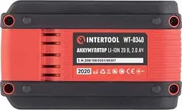 Акумулятор до електроінструмента Intertool 20V 2Ah (WT-0340) [89166] - мініатюра 4