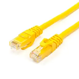 Патч-корд UTP Atcom RJ45, Cat.6, мідь, 1 м, жовтий (13443) - мініатюра 2