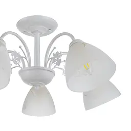 Люстра стельова Brille E14 60W WH (LK-685C/5) - мініатюра 5