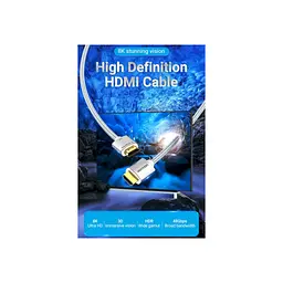 Кабель мультимедійний HDMI M to HDMI M 2.0m V2.1 8K60Hz silver Vention (ALCIH) - мініатюра 10