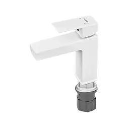 Змішувач для умивальника Plamix Kubus-001 SET white PM0671 Білий - мініатюра 6