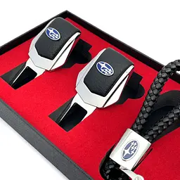Подарунковий набір №1 для Subaru із заглушками та брелоком з логотипом - мініатюра 6