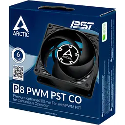 Кулер до корпусу Arctic P8 PWM PST CO (Black) (ACFAN00151A) - мініатюра 6