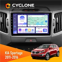 Штатна магнітола KIA Sportage 3 2011-2016 CAN Cyclone C9-011 4x64, DSP Cyclone (НФ-00007057)