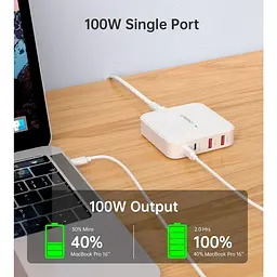 Зарядний пристрій Choetech PD8008-EU-WH ,2 USB-A / 2 USB-С (PD8008-EU-WH) - мініатюра 4