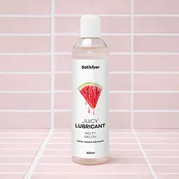 Лубрикант на водній основі Satisfyer Juicy Lubricant Melty Melon 300 мл (м'яте паковання!!!) - мініатюра 9