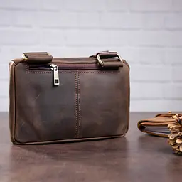 Чоловіча шкіряна сумка SHVIGEL 23х14х4,5 см sum0012501 - мініатюра 9