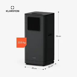Портативний кондиціонер Klarstein Breeze Box 9K — 9000 БТЕ, інтелектуальний застосунок Б/в - мініатюра 2