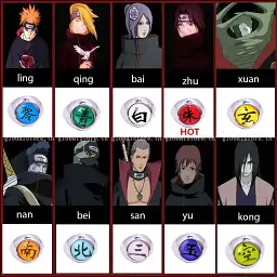 Колекційний набір кілець Naruto Наруто 10 шт. N.22.91 (1325293196) - мініатюра 6