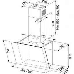 Похила витяжка Franke Smart Vertical 2.0 FPJ 615 V BK/DG (330.0573.294) - мініатюра 7