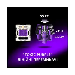 Клавіатура Lorgar KBP70TKLW Wireless TKL Mechanical Pro UA Black/Red (LRG-KBP70TKLW-BK-US) - мініатюра 5
