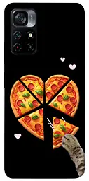 Чохол Demsky Pizza Love Cat для Xiaomi Poco M4 Pro 5G