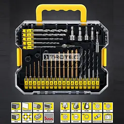 Набір біт і свердел Trotec 49 pieces Hexagon Shank Drill and Bit Set (6200001160) - мініатюра 17