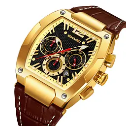 Наручний годинник чоловічий 9357GDBN Gold-Brown Skmei acs0030882 - мініатюра 2