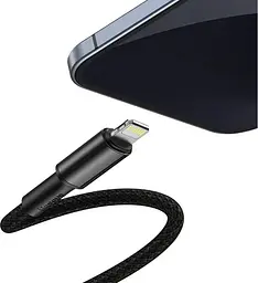Кабель Baseus High Density Braided Type-C to Lightning PD 20W (2m) black (CATLGD-A01) - мініатюра 2