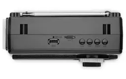 Радіоприймач 1.0 Real-El X-510 Black, 3 Вт, пластиковий корпус, FM/AM/SW, USB, SD/microSD, акумулятор, ліхтарик - мініатюра 7