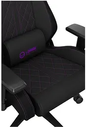 Ігрове крісло Lorgar CHA41 Premium Anti-Stain Fabric Black/Purple (LRG-CHA41-BK-PR) - мініатюра 13