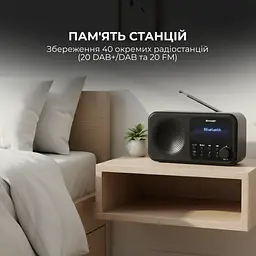 Радіоприймач Sharp DR-P420 Black - мініатюра 9