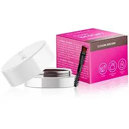 Помада для брів Claresa Now Brow! Dark Brown тон 13, 4 г - мініатюра 4