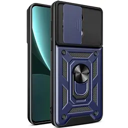 Чохол Ummi Camshield Serge Ring для Xiaomi Redmi Note 13 Pro 4G / 14s / Poco M6 Pro 4G Синій / Navy - мініатюра 2
