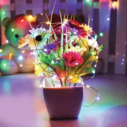 Гірлянда ColorWay Роса LED 100 10 м 8 функцій різнокольорова USB (CW-G-100L10NUMC) - мініатюра 3